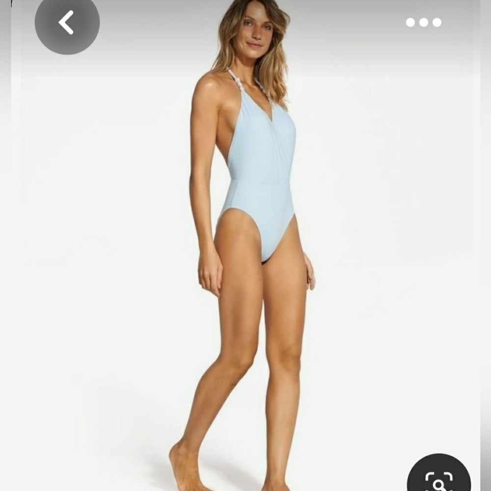 VIX Paula Hermanny Blue Diane Knot One Pice Swimsuit